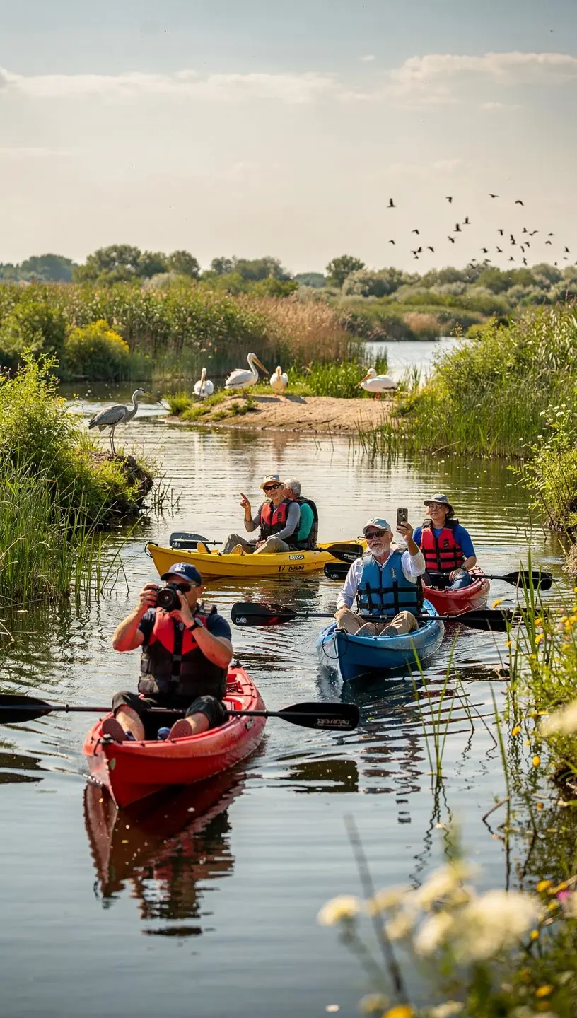 Un ghid turistic explicând detalii despre un eveniment cultural la un monument istoric, cu participanți interesați.